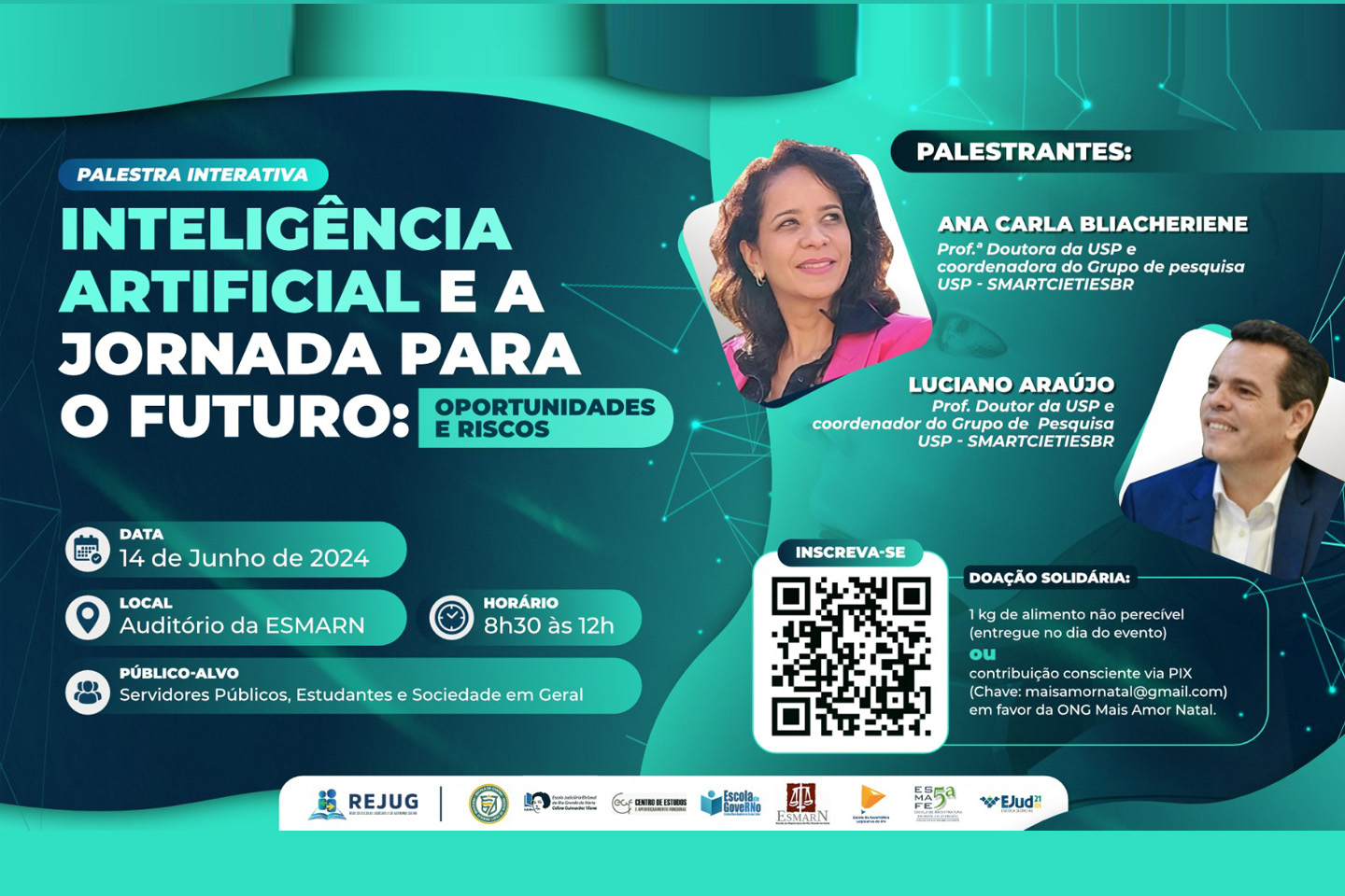 REJUG-RN celebra um ano de atividades com palestra sobre Inteligência Artificial